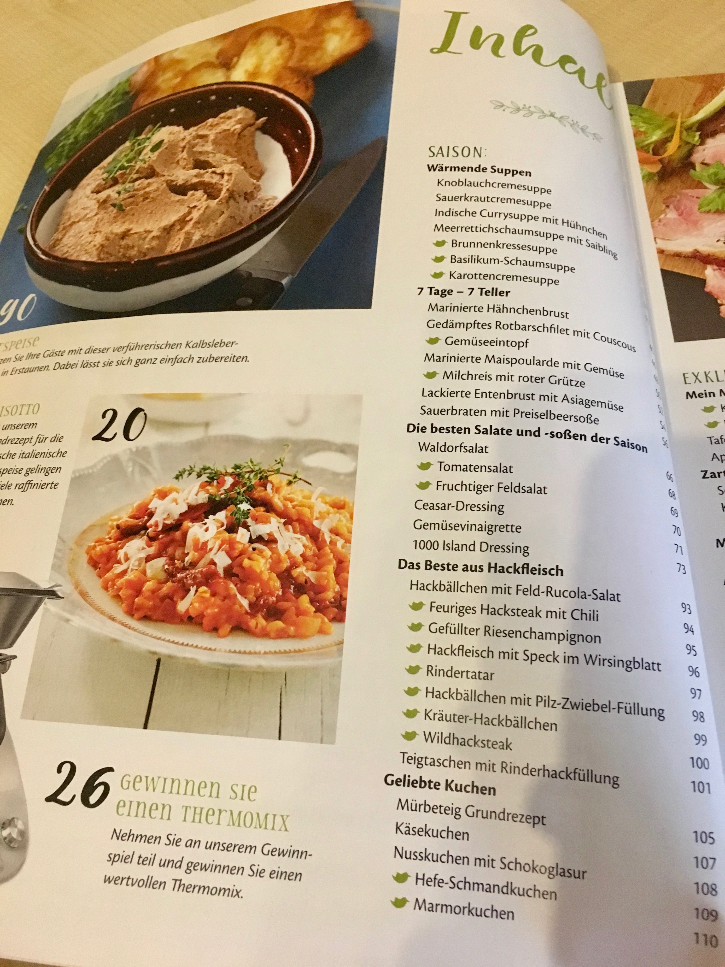 Inhalt Thermomix Kochbuch