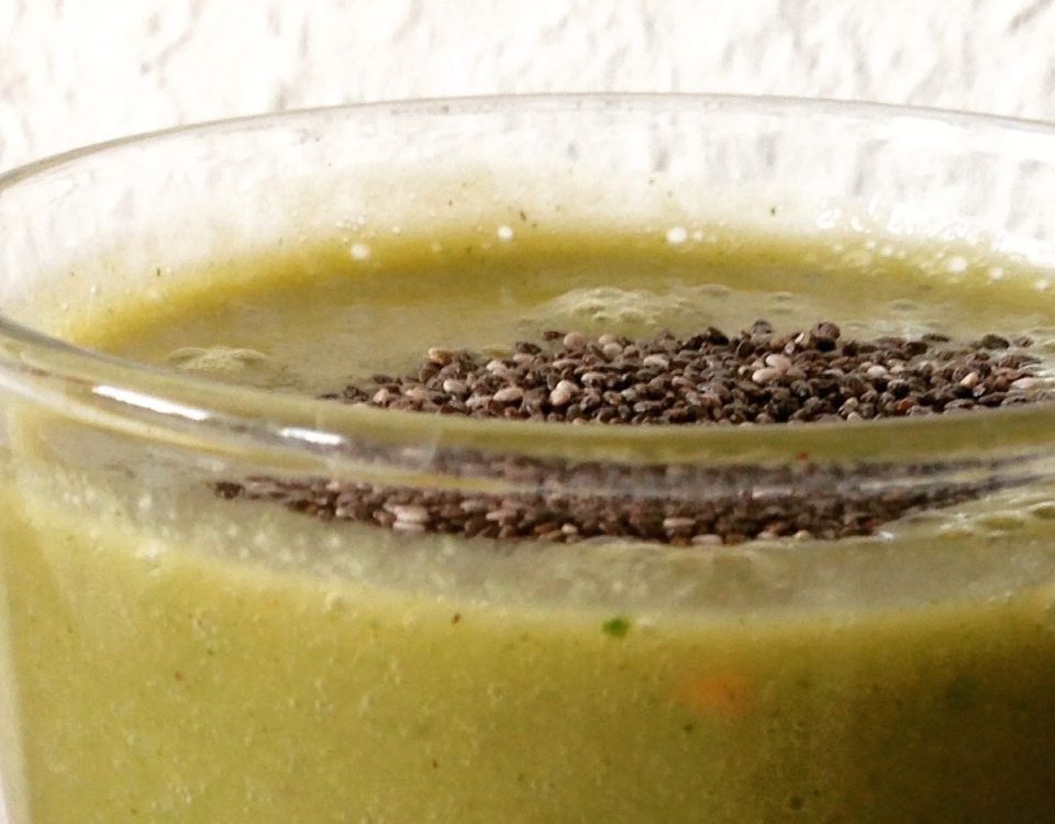 Grüner Smoothie, Smoothie, Grün, Gesund, Thermomix, Feldsalat, Vorwerk