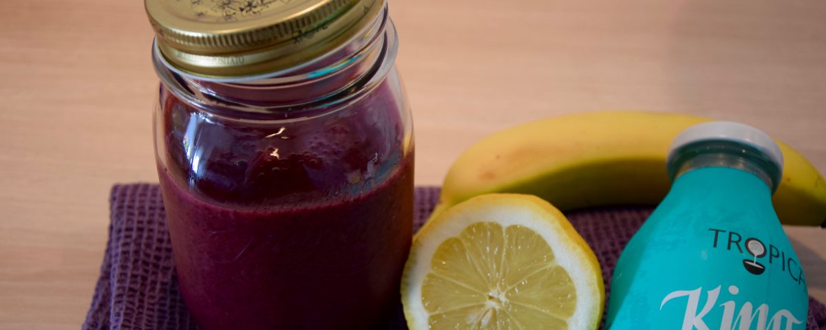 Blaubeer- Smoothie mit Kokoswasser aus dem Thermomix