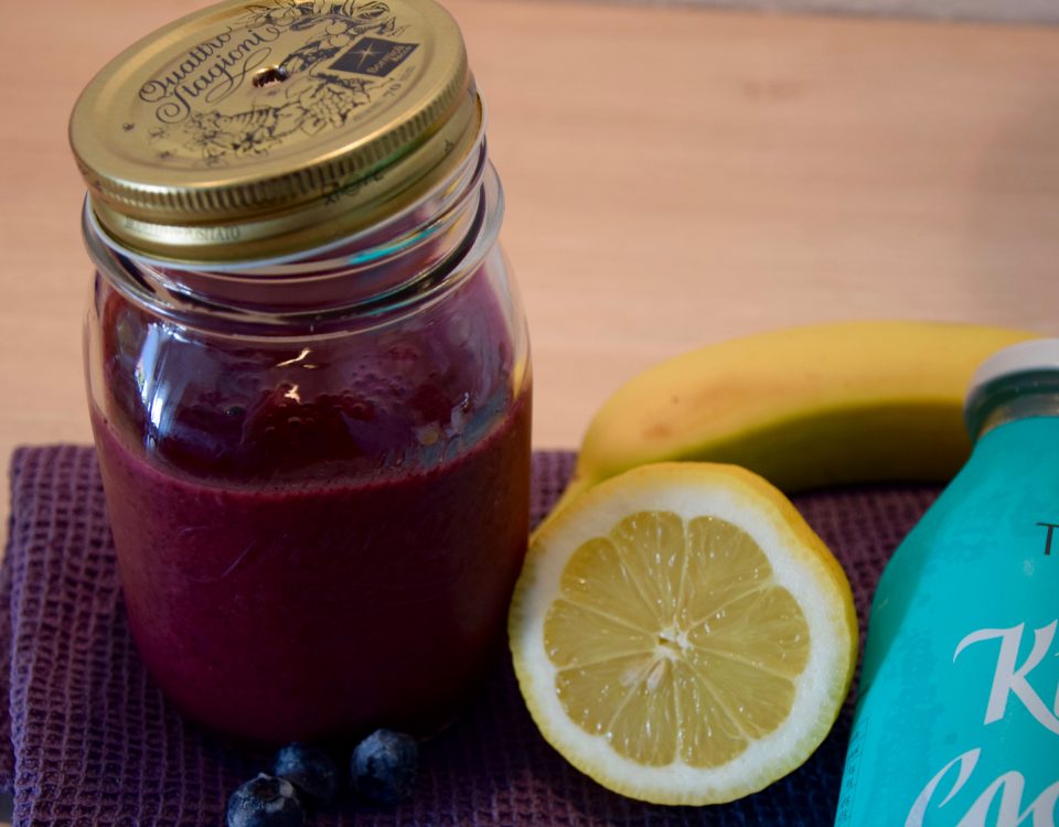 Blaubeer- Smoothie mit Kokoswasser aus dem Thermomix