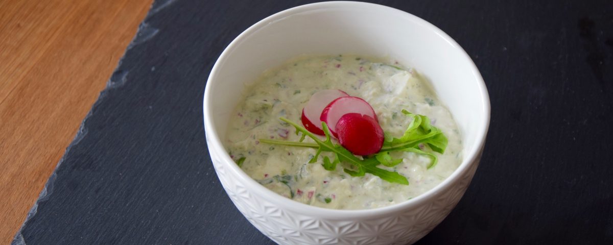 Radieschen-Rucola-Dip