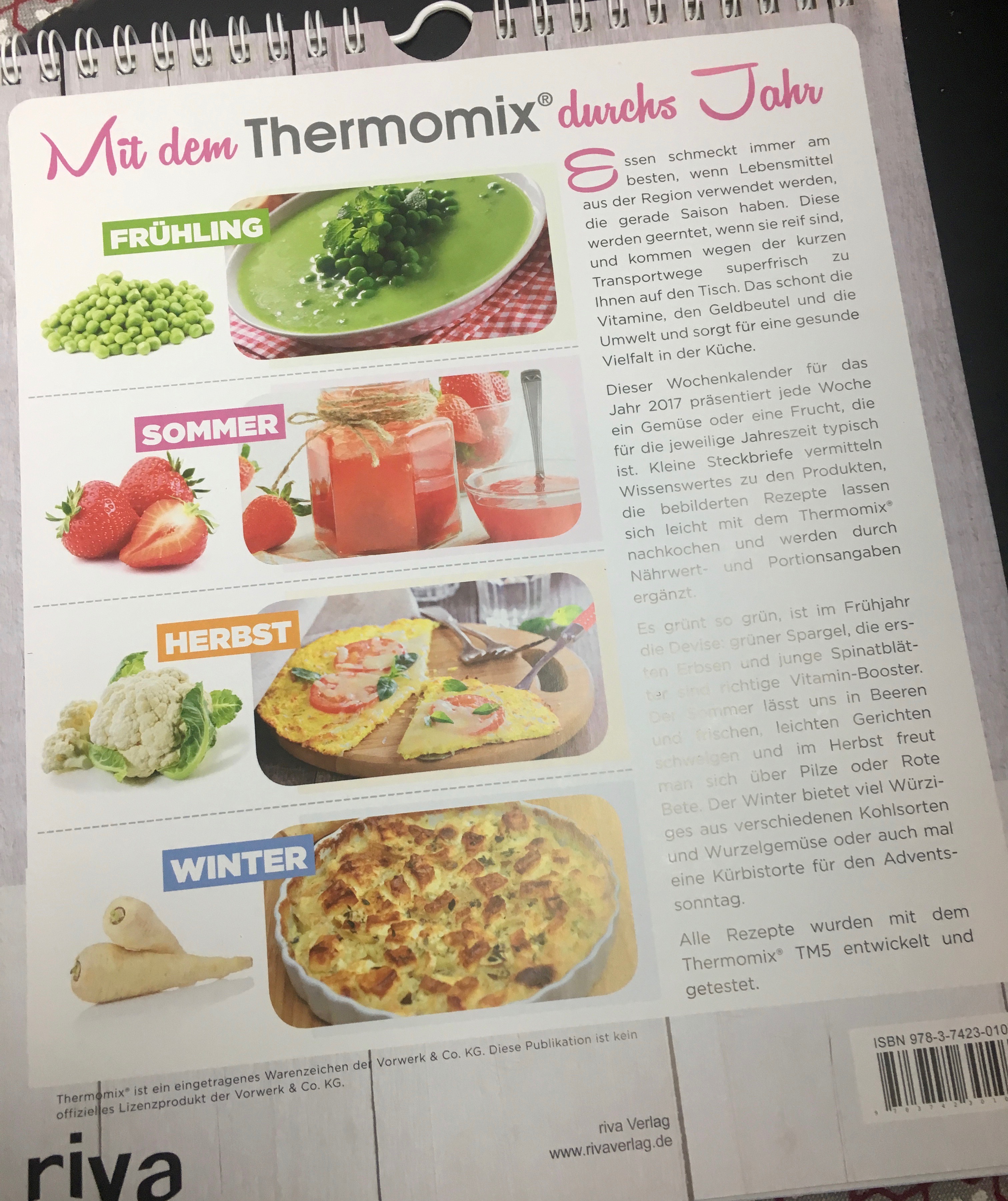 Wochenkalender Doris Muliar Thermomix TM5 Vorwerk 2017