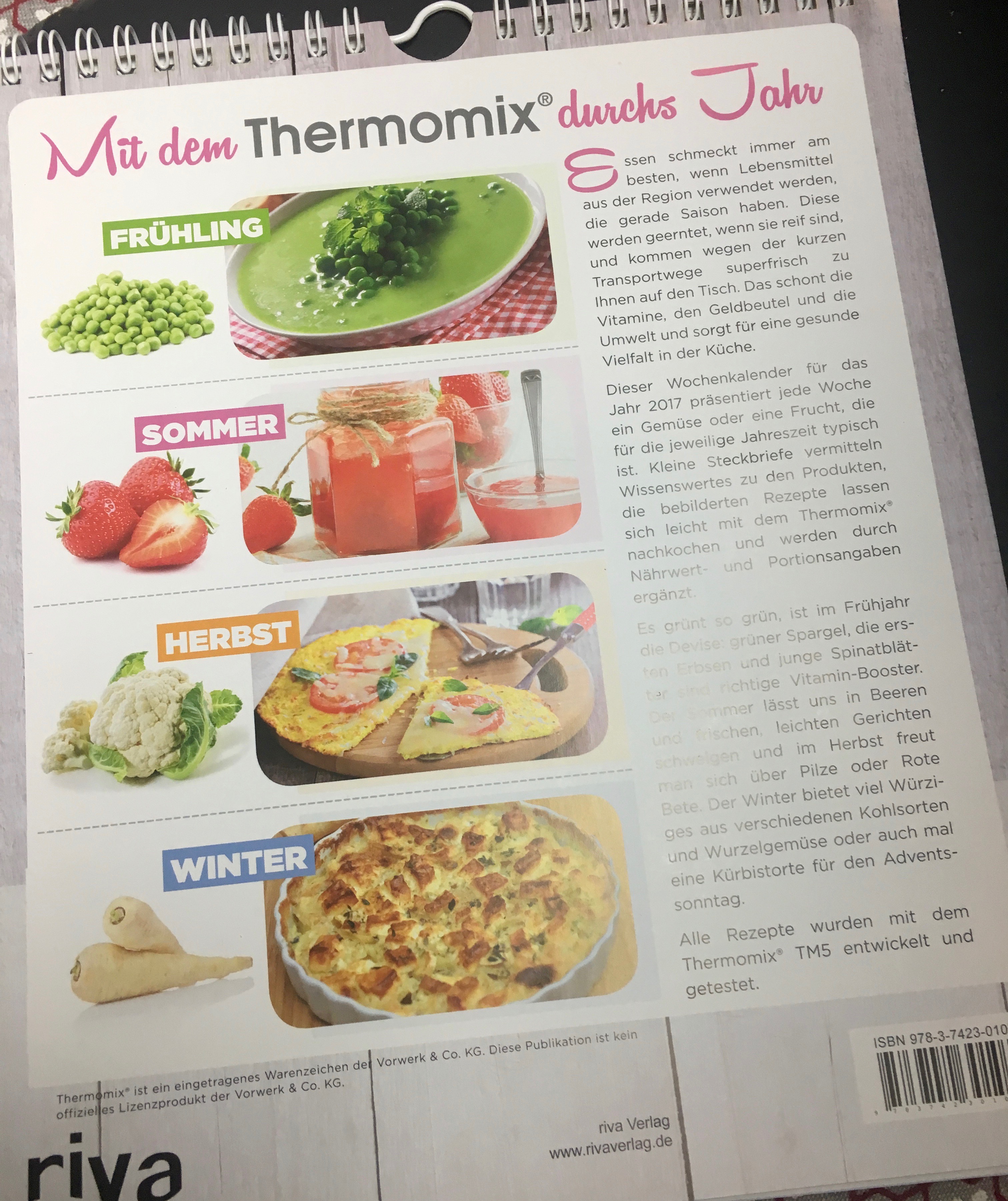 Wochenkalender Doris Muliar Thermomix TM5 Vorwerk 2017