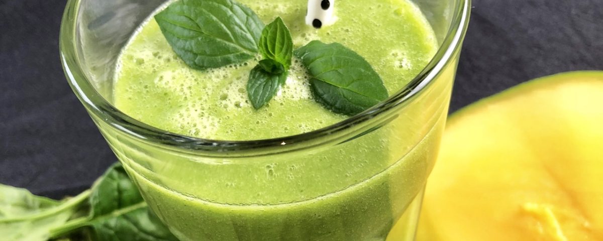 Mango Spinat Smoothie aus dem Thermomix