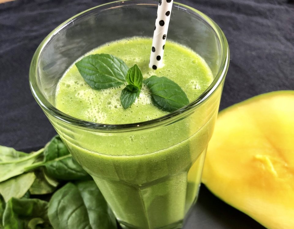 Mango Spinat Smoothie aus dem Thermomix