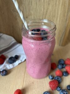 Himbeer-Heidelbeer-Smoothie